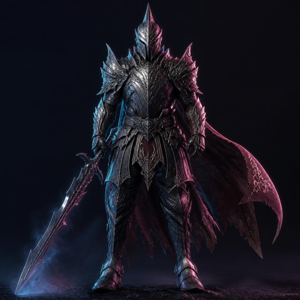 AI-generated AAA game character render